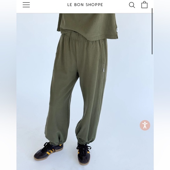 LE BON SHOPPE Pants - Le Bon Shoppe BALLOON PANTS - OLIVE GREEN